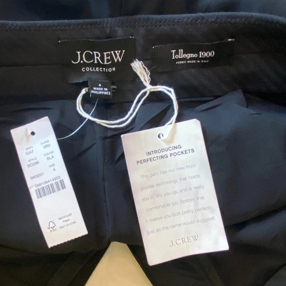 New! J. Crew Full-length wide-leg tuxedo pant tollegno wool nwt 33562 - Picture 11 of 15